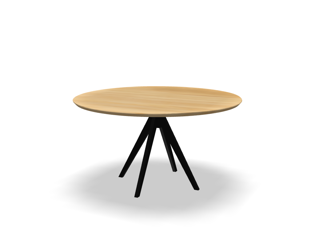 Ronde eikenhouten eettafel Milan