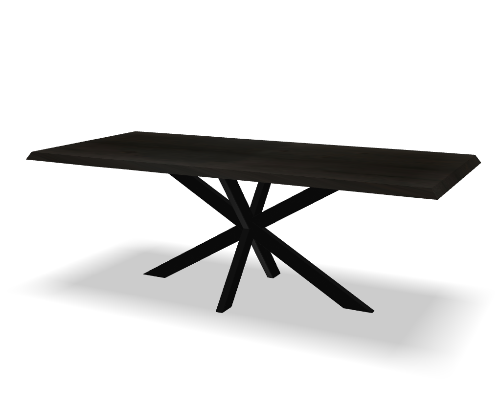 Boomstam eikenhouten eettafel Guus