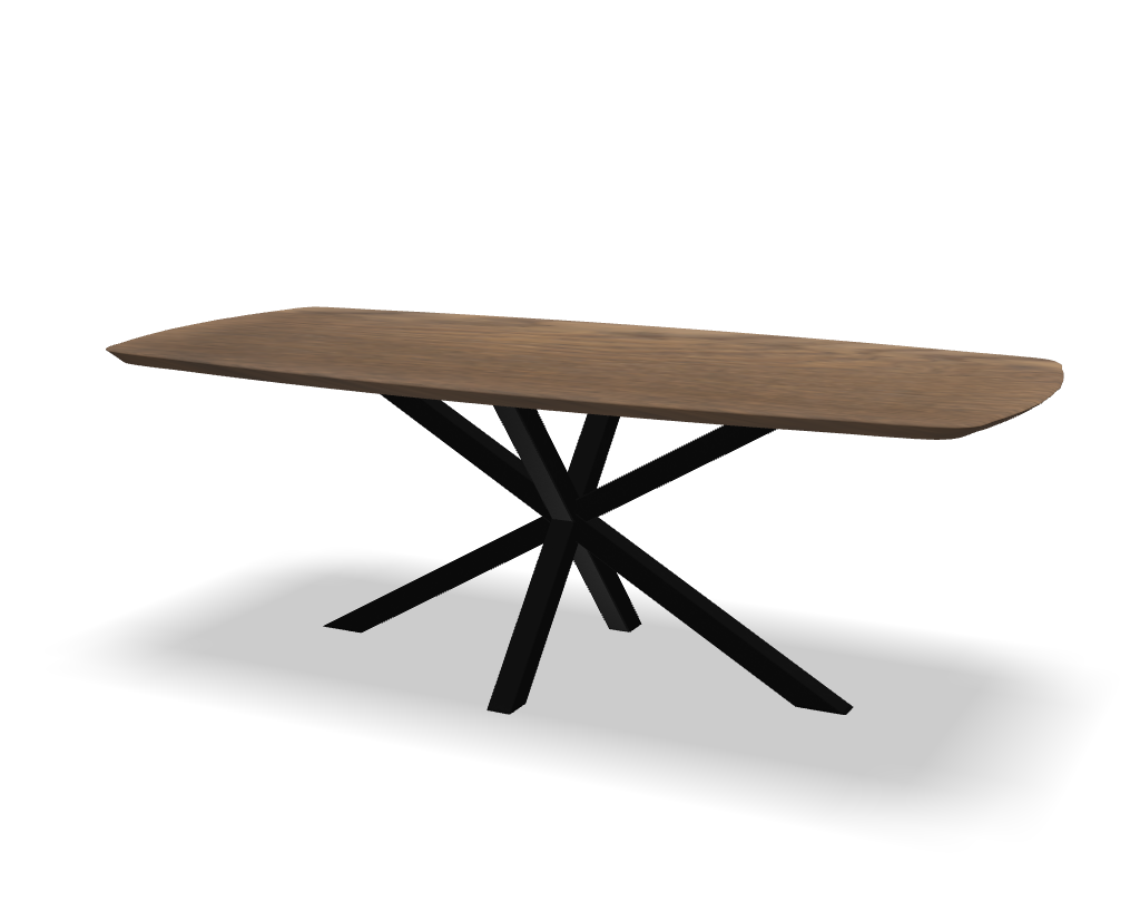 Deens ovale eikenhouten eettafel Jos
