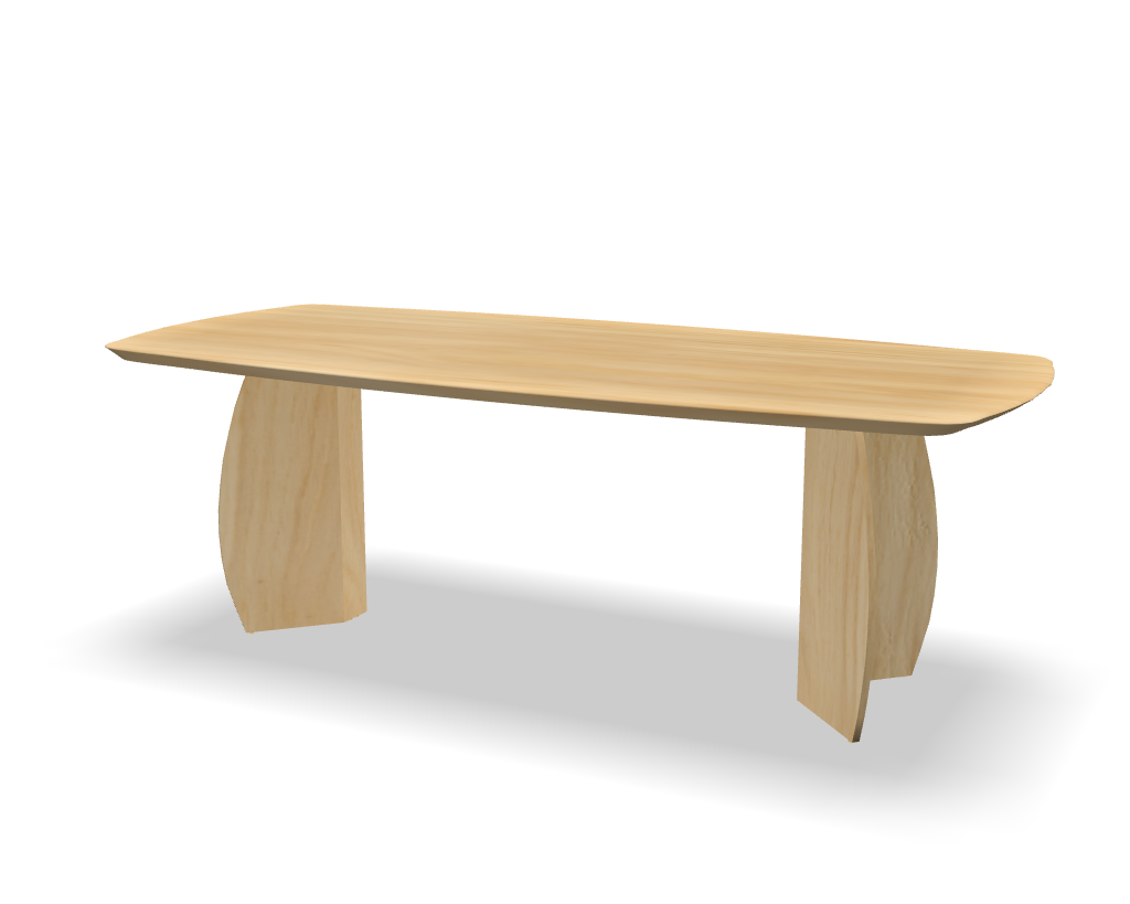 Deens ovale eikenhouten eettafel Nomie