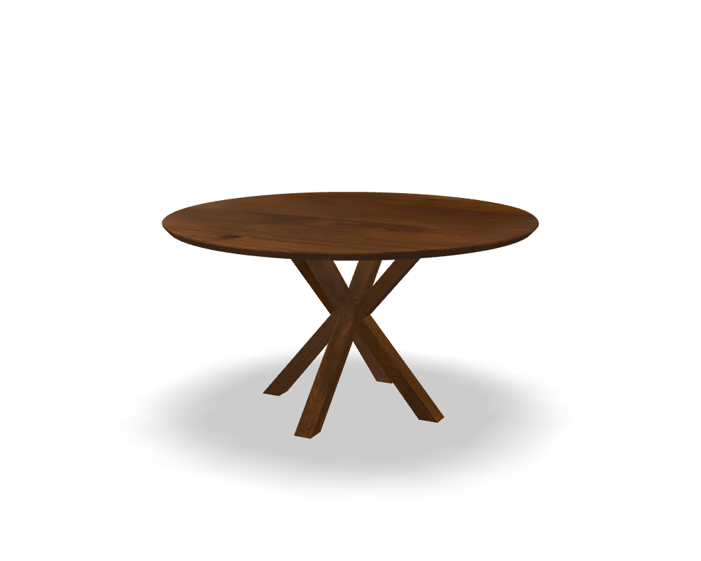 Ronde eikenhouten eettafel Roy