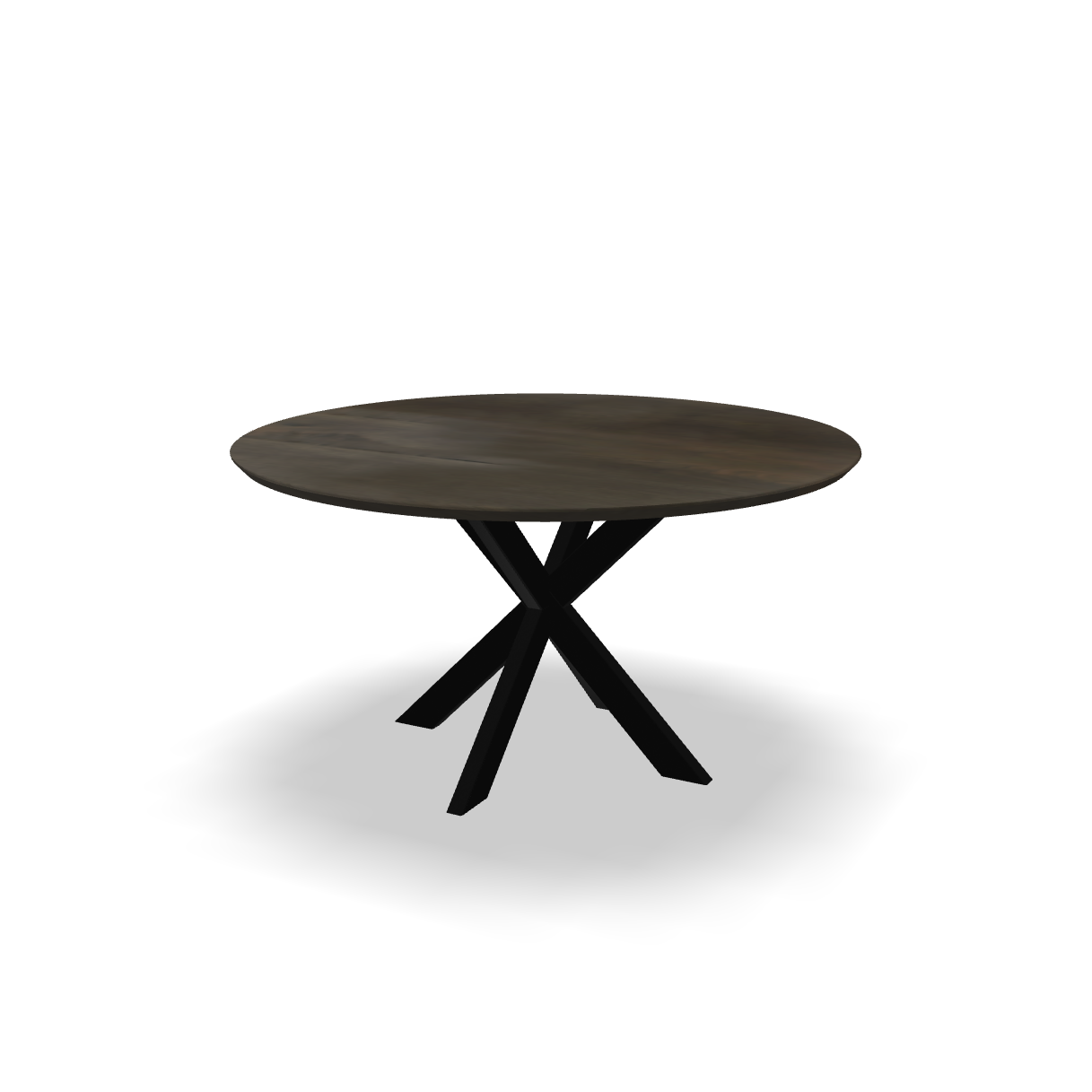 Ronde eikenhouten eettafel Gideon