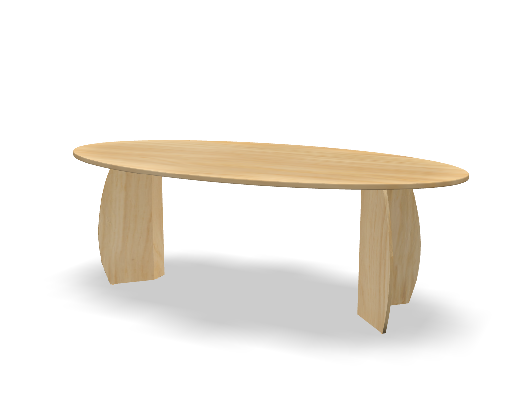 Stel jouw ovale tafel samen