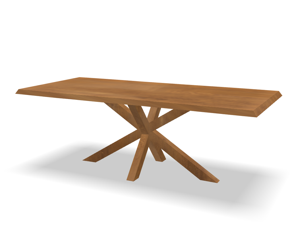 Boomstam eikenhouten eettafel Marco