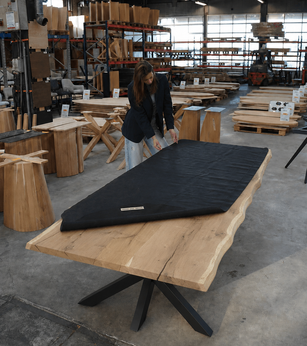 Knippatroon boomstam tafel