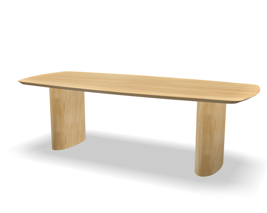 Deens ovale eikenhouten eettafel Vera