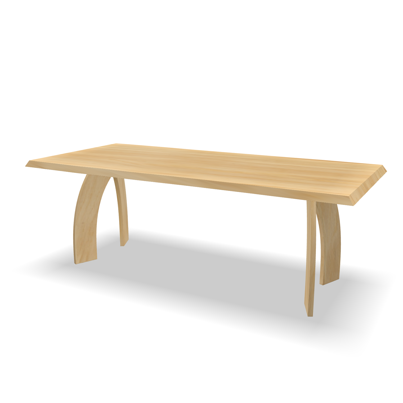 Boomstam eikenhouten eettafel Hola