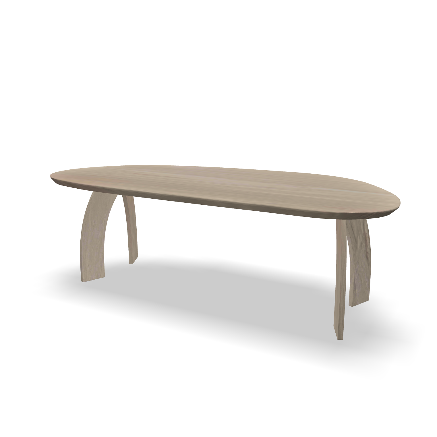 Organische eikenhouten eettafel Hola