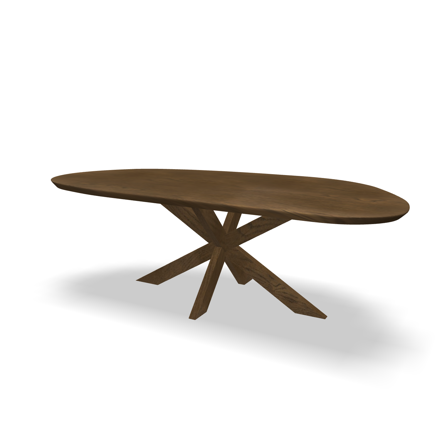 Organische eikenhouten eettafel Janneke