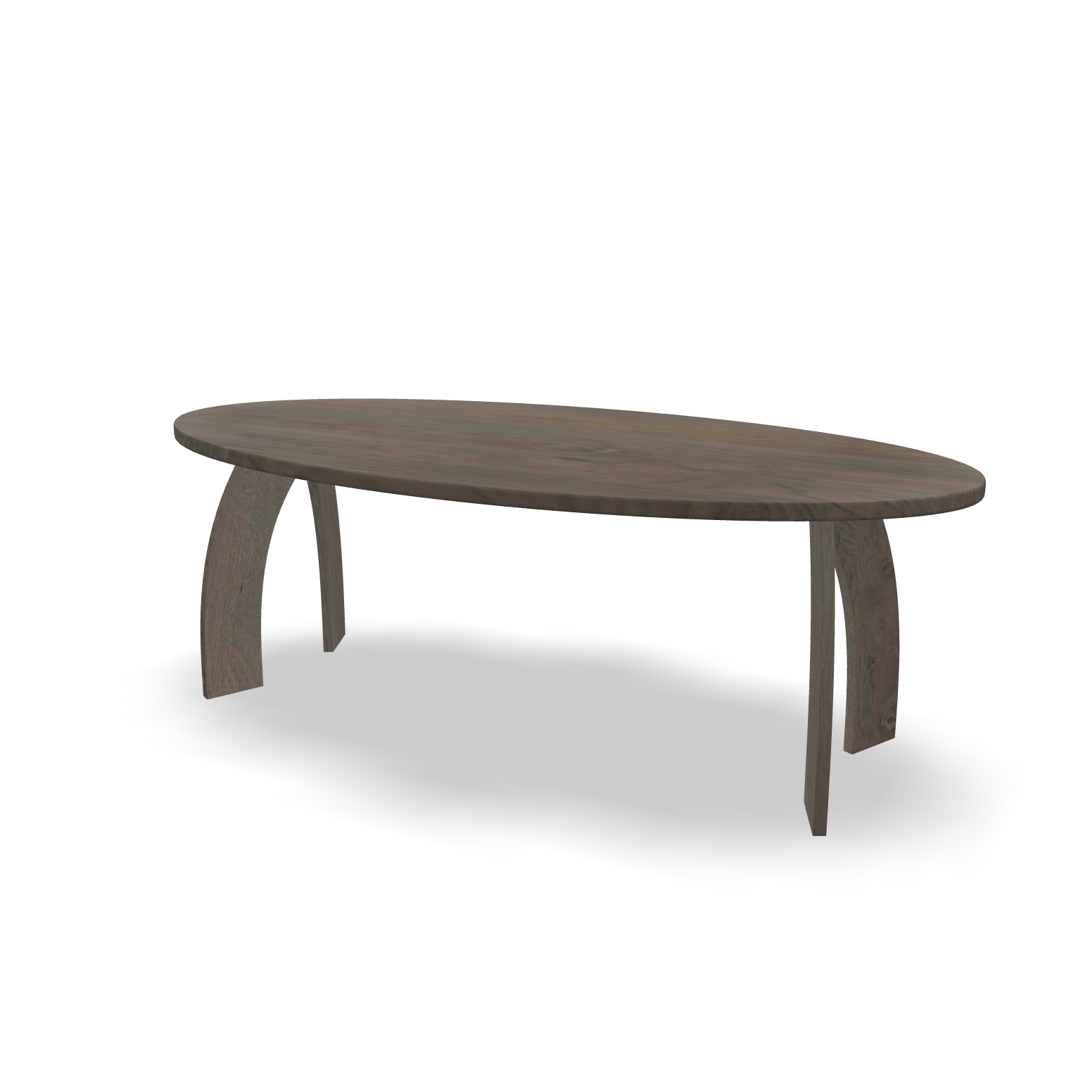 Ovale eikenhouten eettafel Hola